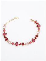 Pulsera Amen Mujer in Acero Quarzo idrotermale ACBRPRGOGMR